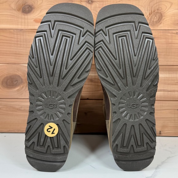 UGG Women Cityfunc Zip Water-Resistant Platform Bootie‎ Hickory Suede Size 12 - Picture 10 of 15